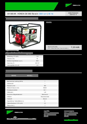 Benzinski generatori struje INMESOL AH 900-M
