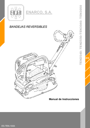 Reverzibilni kompaktori s vibracionim pločama Enar TEN 3040 GR