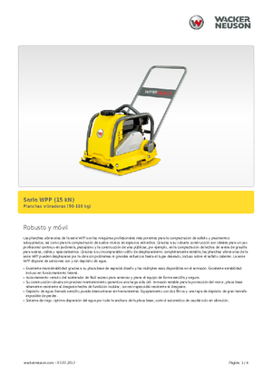 Jednosmjerni vibracioni nabijači ploča Wacker Neuson WPP 1540 A