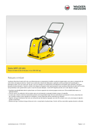 Jednosmjerni vibracioni nabijači ploča Wacker Neuson WPP 1540 A