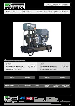 Dizelski generatori INMESOL AAD-014