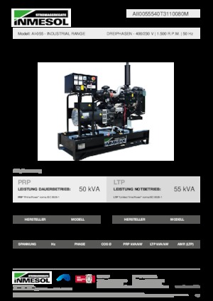 Dizelski generatori INMESOL AI-055