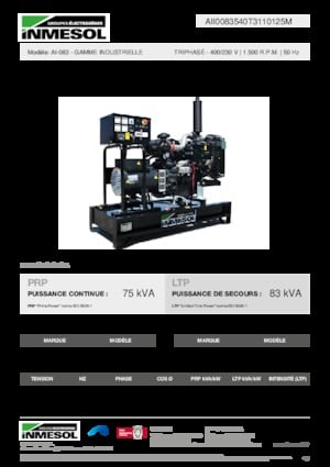 Dizelski generatori INMESOL AI-083