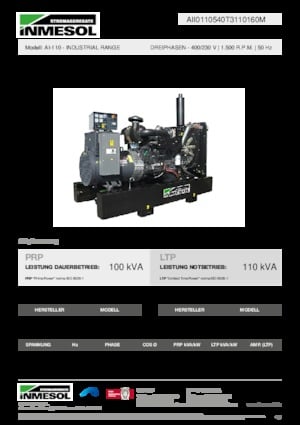 Dizelski generatori INMESOL AI-110