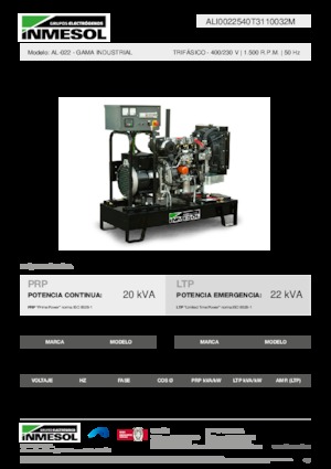 Dizelski generatori INMESOL AL-022