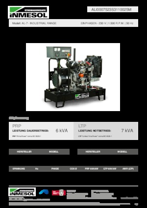 Dizelski generatori INMESOL AL-7