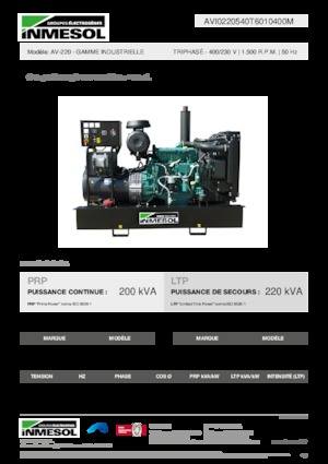 Dizelski generatori INMESOL AV-220