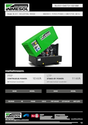 Dizelski generatori INMESOL BL-011