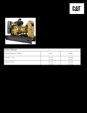Dizelski generatori Caterpillar C1.5-DE 13,5