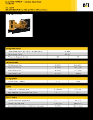 Dizelski generatori Caterpillar C13-450