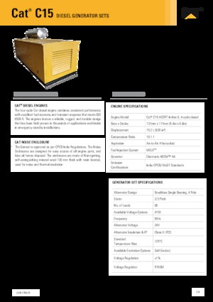 Dizelski generatori Caterpillar C15-550