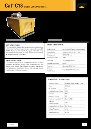 Dizelski generatori Caterpillar C18-600