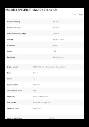 Dizelski generatori Caterpillar C18-850