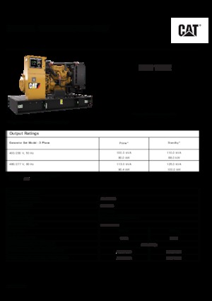 Dizelski generatori Caterpillar C4.4-DE 110