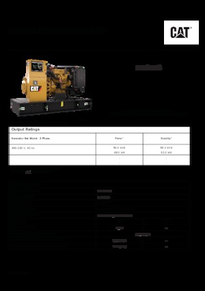 Dizelski generatori Caterpillar C4.4-DE 65