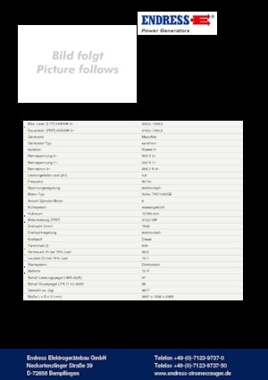 Dizelski generatori Endress ESE 330 VW AS