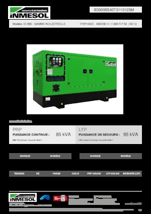 Dizelski generatori INMESOL ID-095