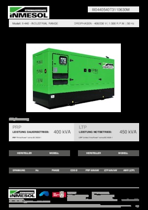 Dizelski generatori INMESOL II-440