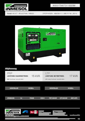 Dizelski generatori INMESOL IK-017