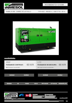 Dizelski generatori INMESOL IK-066