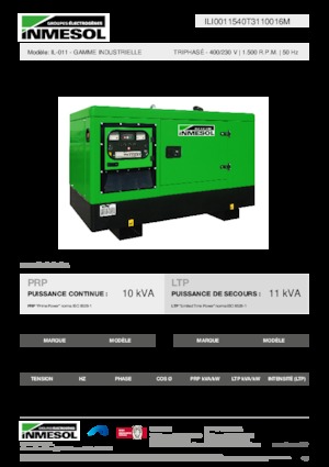 Dizelski generatori INMESOL IL-011