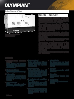 Dizelski generatori Olympian XQE 250