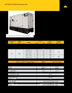 Dizelski generatori Caterpillar XQP150