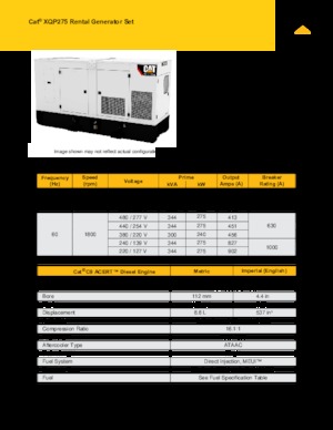 Dizelski generatori Caterpillar XQP275