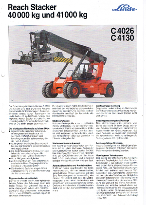Dohvatni slagač Linde C 4130 TL/5