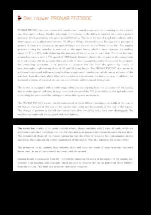 Stražnje montirane kosilice - disk s kondicionerom Pronar PDT 300 C