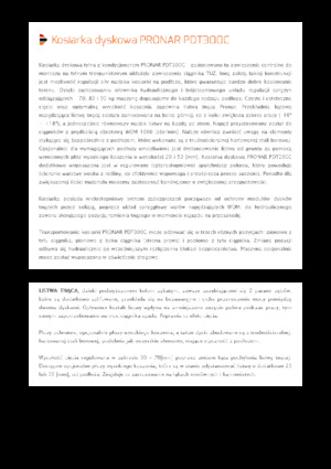 Stražnje montirane kosilice - disk s kondicionerom Pronar PDT 300 C