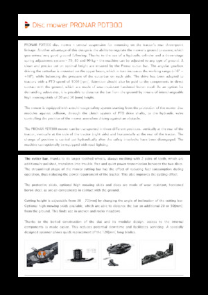 Stražnje montirane kosilice - disk bez kondicionira Pronar PDT 300