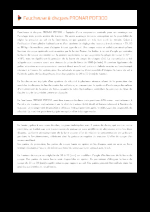 Stražnje montirane kosilice - disk bez kondicionira Pronar PDT 300