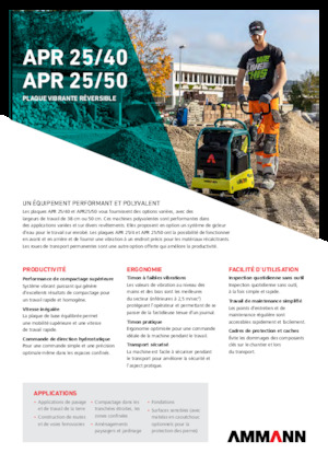 Reverzibilni kompaktori s vibracionim pločama Ammann APR 2550