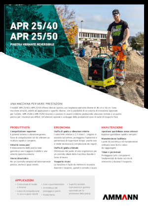 Reverzibilni kompaktori s vibracionim pločama Ammann APR 2550