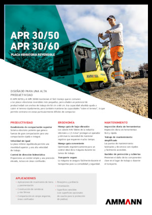 Reverzibilni kompaktori s vibracionim pločama Ammann APR 3060