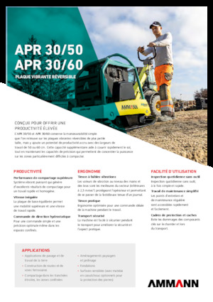 Reverzibilni kompaktori s vibracionim pločama Ammann APR 3060