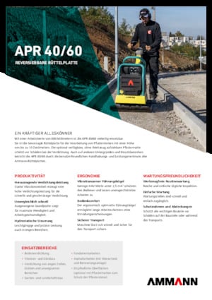 Reverzibilni kompaktori s vibracionim pločama Ammann APR 4060