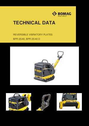 Reverzibilni kompaktori s vibracionim pločama Bomag BPR 25/40