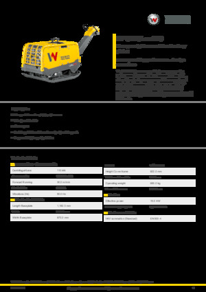 Reverzibilni kompaktori s vibracionim pločama Wacker Neuson DPU110 Lekc 970