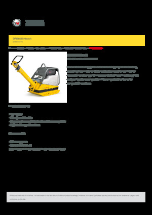 Reverzibilni kompaktori s vibracionim pločama Wacker Neuson DPU6555Hecsh 