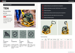 Reverzibilni kompaktori s vibracionim pločama Enar TEN 3040DH