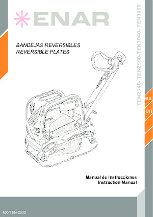 Reverzibilni kompaktori s vibracionim pločama Enar TEN 3040DH