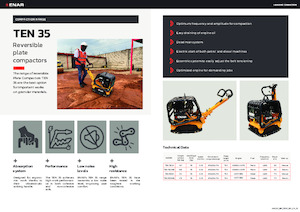 Reverzibilni kompaktori s vibracionim pločama Enar TEN 35GHEL