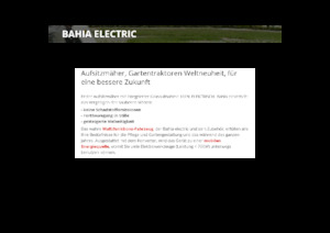 Samohodne kosilice za travnjake i vrtni traktori Etesia BAHIA ELECTRIC