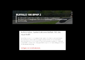 Samohodne kosilice za travnjake i vrtni traktori Etesia BUFFALO 100 BPHP2