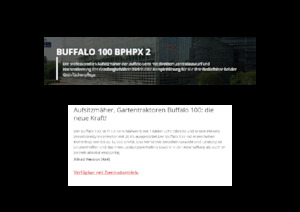 Samohodne kosilice za travnjake i vrtni traktori Etesia BUFFALO 100 BPHPX2