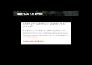 Samohodne kosilice za travnjake i vrtni traktori Etesia BUFFALO 124 HVHP2