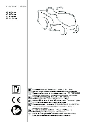 Samohodne kosilice za travnjake i vrtni traktori Efco EF 84/14,5 K
