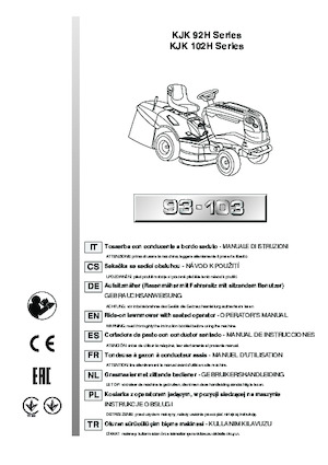 Samohodne kosilice za travnjake i vrtni traktori Efco EF 93/16 K